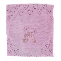 Купить Плед "Мишка" темно-розовый в Тюмени